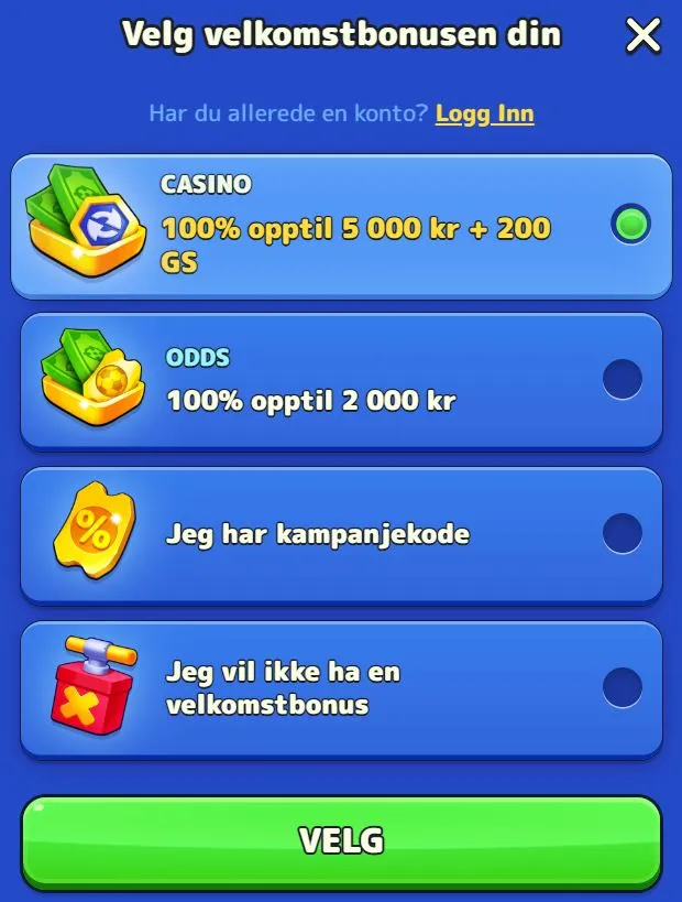 Pistolo Casino Registrering - Bonus høydepunkter