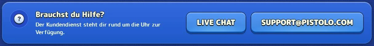 Pistolo Casino Kundendienst