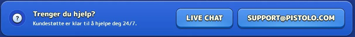 Pistolo Casino kundesupport