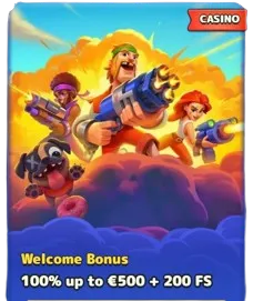 Welcome Bonus 100% up to €500 + 200 FS