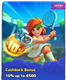 Cashback Bonus 10% up to €500